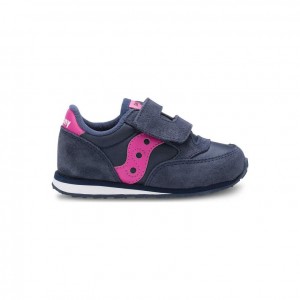 Saucony Baby Jazz Hook & Loop Sneaker Kleine Kinder Navy | SCHWEIZ EQSYD