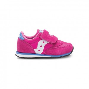 Saucony Baby Jazz Hook & Loop Sneaker Kleine Kinder Rosa | SCHWEIZ ILQJM