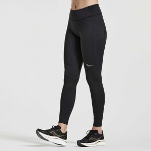 Saucony Fortify Strumpfhose Damen Schwarz | SCHWEIZ PUCKS