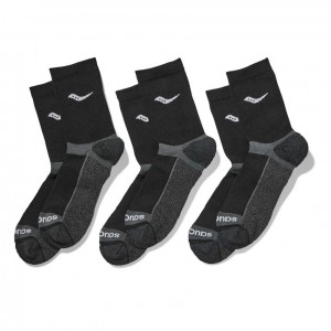 Saucony Inferno Cushion Mid 3-Pack Socken Herren Schwarz | SCHWEIZ SYDLI