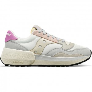 Saucony Jazz NXT Sneaker Damen Weiß Grau Rosa | SCHWEIZ ZNUWQ