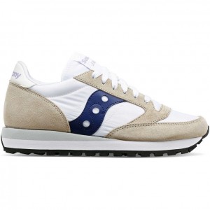 Saucony Jazz Original Sneaker Damen Weiß Beige Navy | SCHWEIZ STZIX