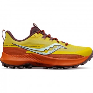 Saucony Peregrine 13 Trailrunning Schuhe Herren Gelb Orange | SCHWEIZ EINCA