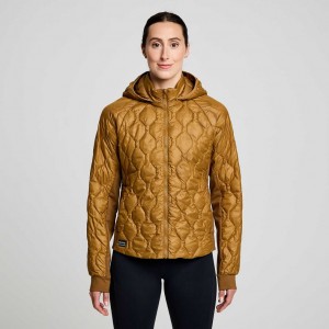 Saucony Solstice Oysterpuff Jacke Damen Braun | SCHWEIZ EZTJG