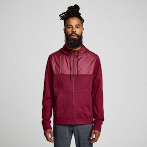 Saucony Solstice Zip Hoodie Herren Rot | SCHWEIZ CGMUJ