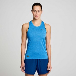 Saucony Stopwatch Muskelshirt Damen Blau | SCHWEIZ POZDM