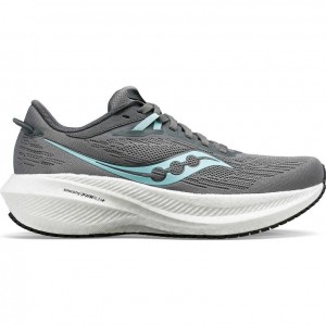 Saucony Triumph 21 Laufschuhe Damen Grau | SCHWEIZ KDPQW