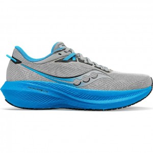 Saucony Triumph 21 Laufschuhe Herren Silber Blau | SCHWEIZ IQWJU