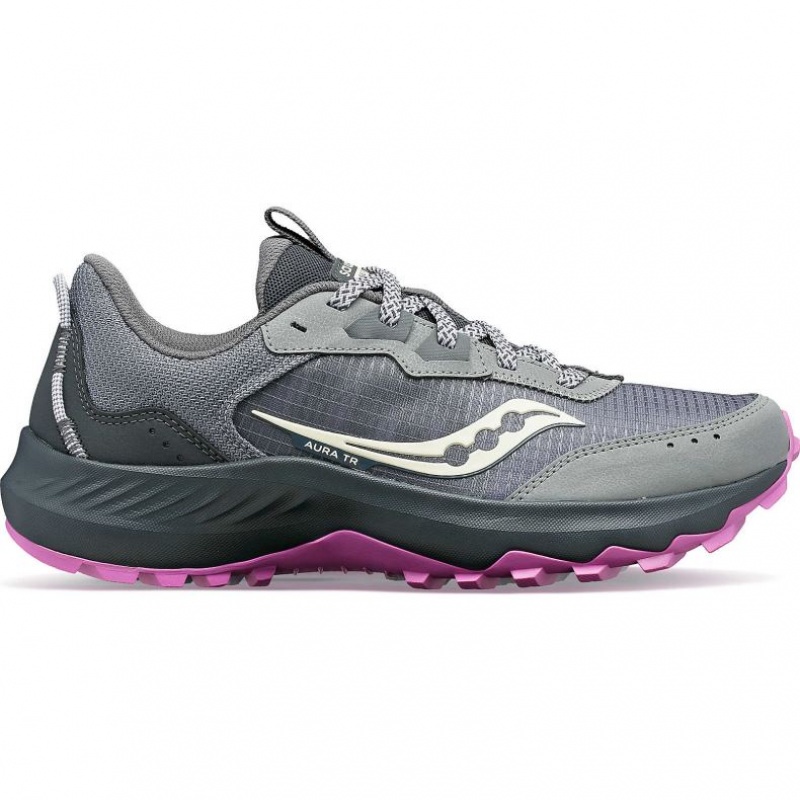 Saucony Aura TR Trailrunning Schuhe Damen Grau | SCHWEIZ IAUBR