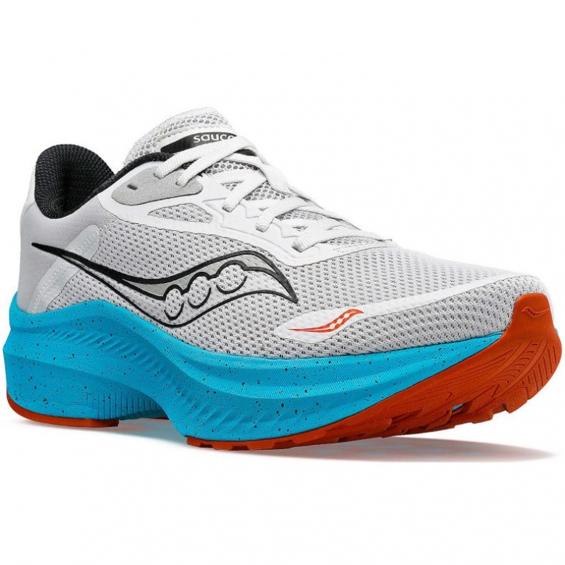 Saucony Axon 3 Laufschuhe Herren Grau Türkis | SCHWEIZ OJWKG