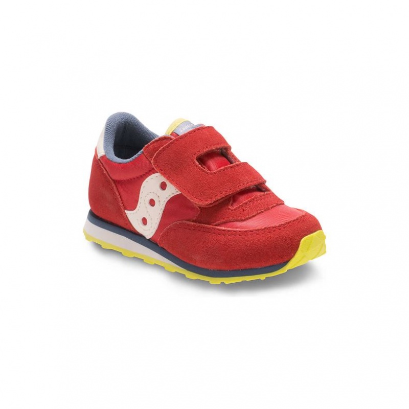 Saucony Baby Jazz Hook & Loop Sneaker Kleine Kinder Rot | SCHWEIZ AWOBF