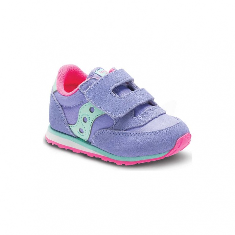 Saucony Baby Jazz Hook & Loop Sneaker Kleine Kinder Lila | SCHWEIZ NSQGI