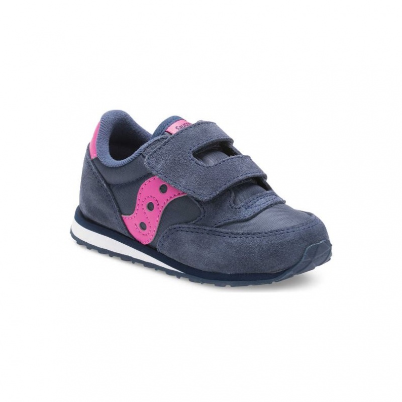 Saucony Baby Jazz Hook & Loop Sneaker Kleine Kinder Navy | SCHWEIZ EQSYD