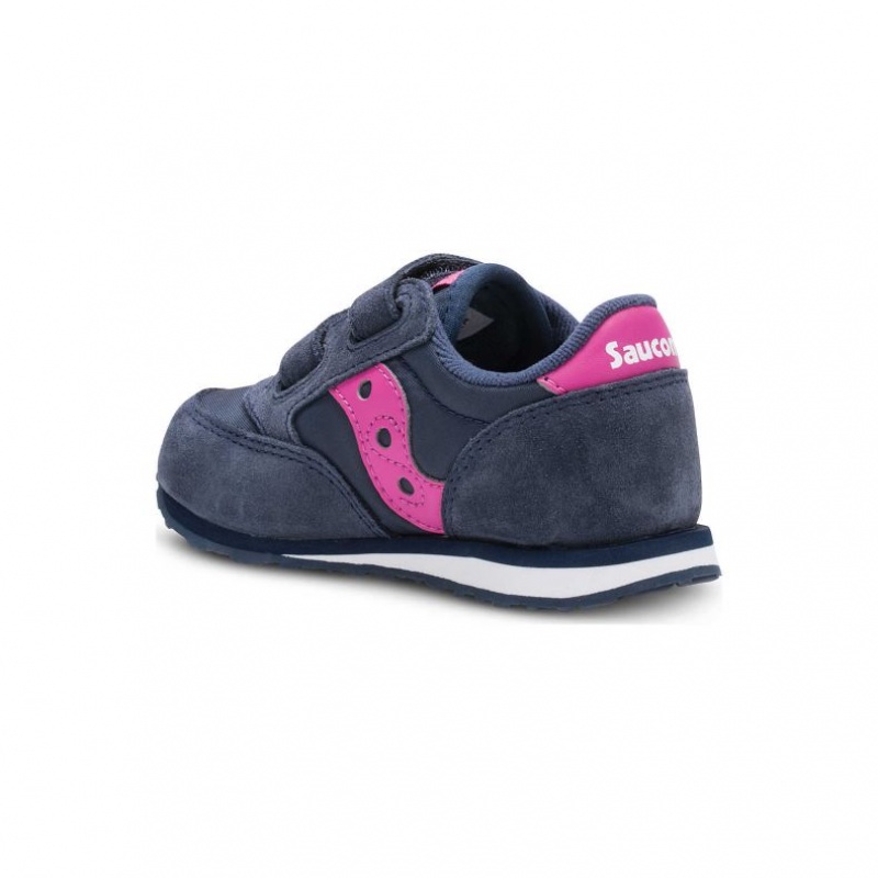 Saucony Baby Jazz Hook & Loop Sneaker Kleine Kinder Navy | SCHWEIZ EQSYD