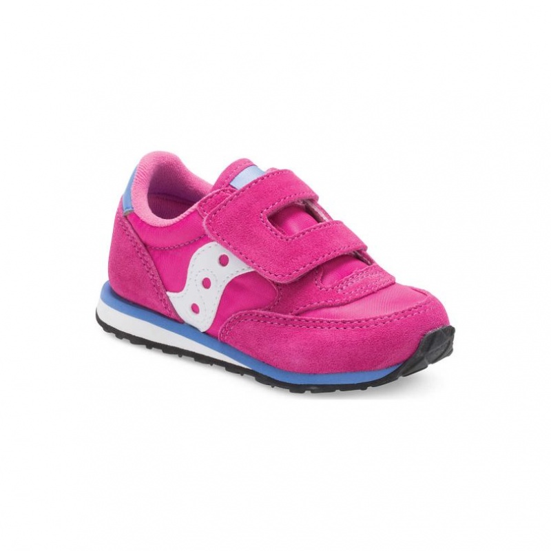 Saucony Baby Jazz Hook & Loop Sneaker Kleine Kinder Rosa | SCHWEIZ ILQJM