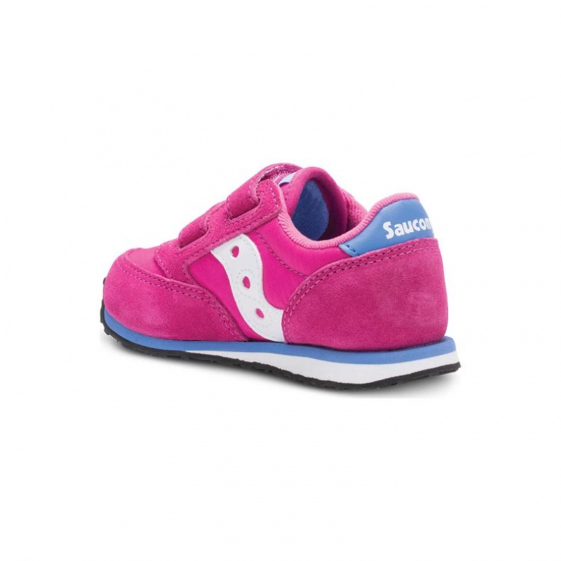 Saucony Baby Jazz Hook & Loop Sneaker Kleine Kinder Rosa | SCHWEIZ ILQJM