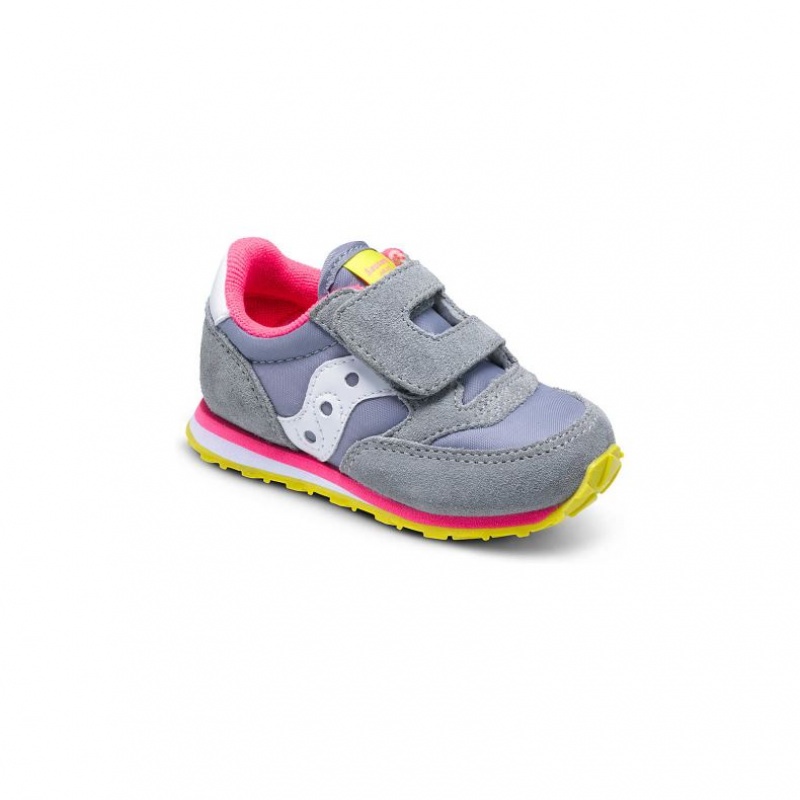 Saucony Baby Jazz Hook & Loop Sneaker Kleine Kinder Grau | SCHWEIZ OIDAY