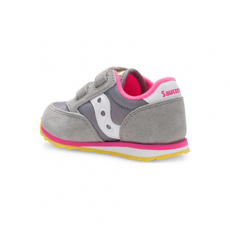 Saucony Baby Jazz Hook & Loop Sneaker Kleine Kinder Grau | SCHWEIZ OIDAY