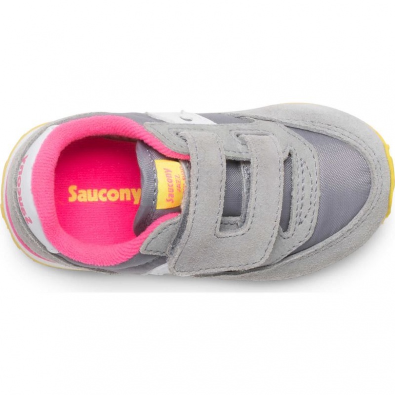 Saucony Baby Jazz Hook & Loop Sneaker Kleine Kinder Grau | SCHWEIZ OIDAY