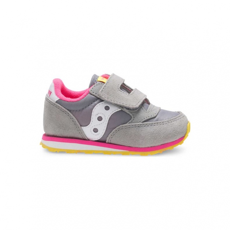 Saucony Baby Jazz Hook & Loop Sneaker Kleine Kinder Grau | SCHWEIZ OIDAY