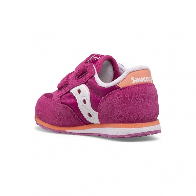 Saucony Baby Jazz Hook & Loop Sneaker Kleine Kinder Fuchsie | SCHWEIZ QMGJR