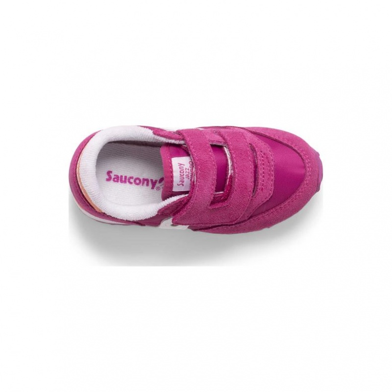 Saucony Baby Jazz Hook & Loop Sneaker Kleine Kinder Fuchsie | SCHWEIZ QMGJR