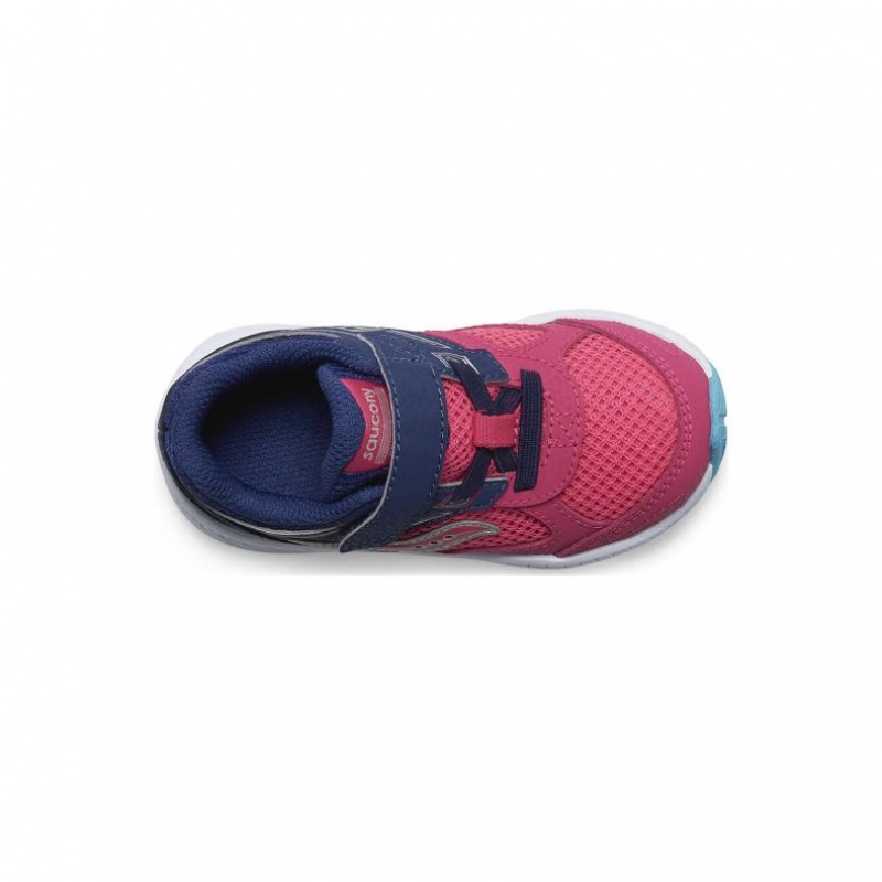 Saucony Cohesion 14 A/C Jr. Sneaker Kleine Kinder Rosa Navy | SCHWEIZ QKHPX