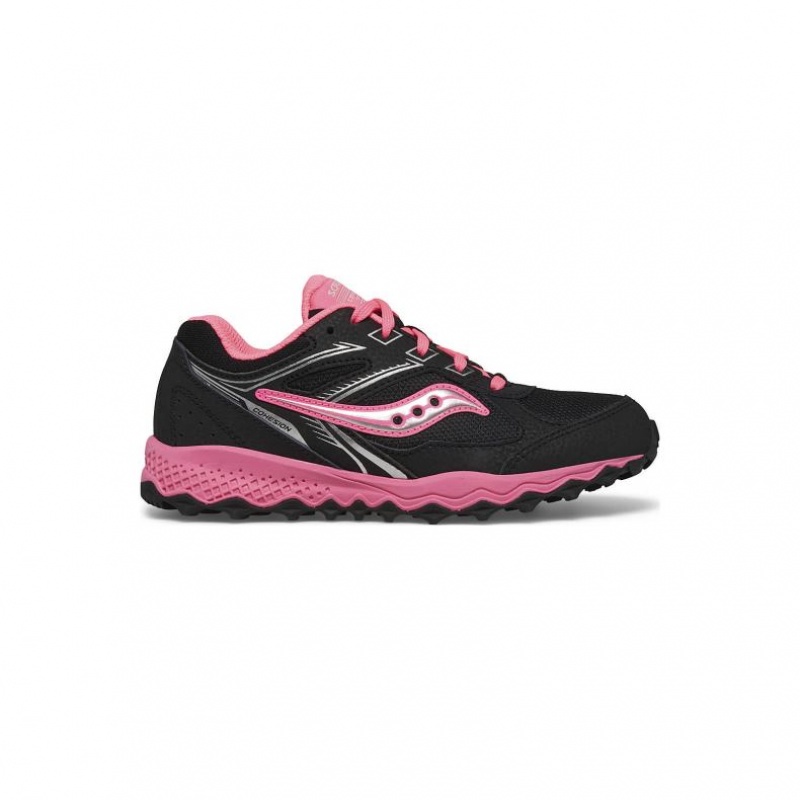 Saucony Cohesion TR14 Lace Sneaker Große Kinder Schwarz Rosa | SCHWEIZ WVNBO