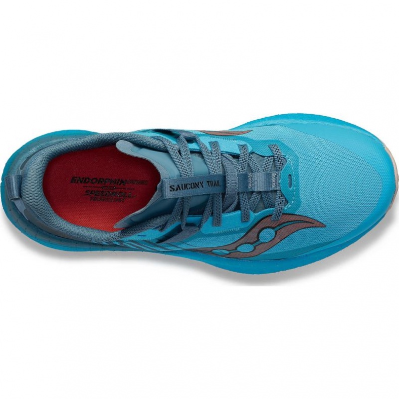 Saucony Endorphin Edge Trailrunning Schuhe Damen Blau | SCHWEIZ DEYNC