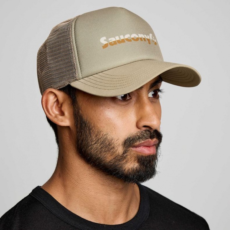 Saucony Foamie Trucker Hüte Herren Olivgrün | SCHWEIZ MFBQJ