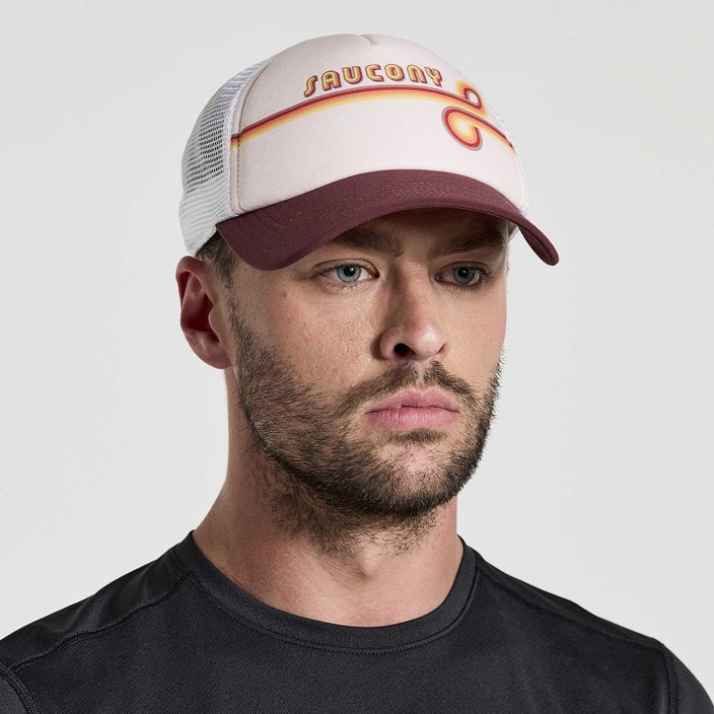 Saucony Foamie Trucker Hüte Herren Weiß | SCHWEIZ PERDC