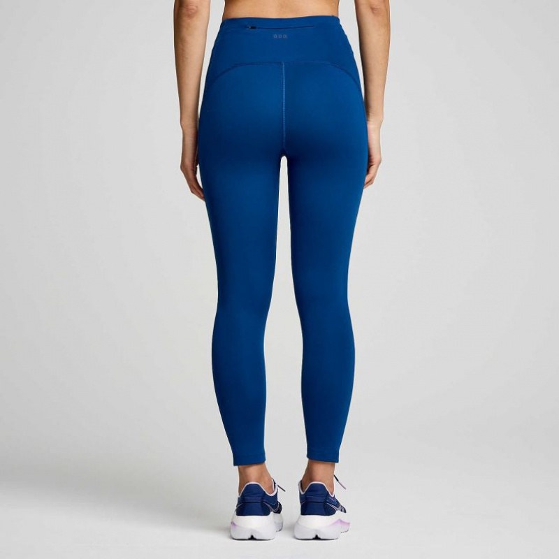 Saucony Fortify Crop Strumpfhose Damen Indigo | SCHWEIZ PQOTD