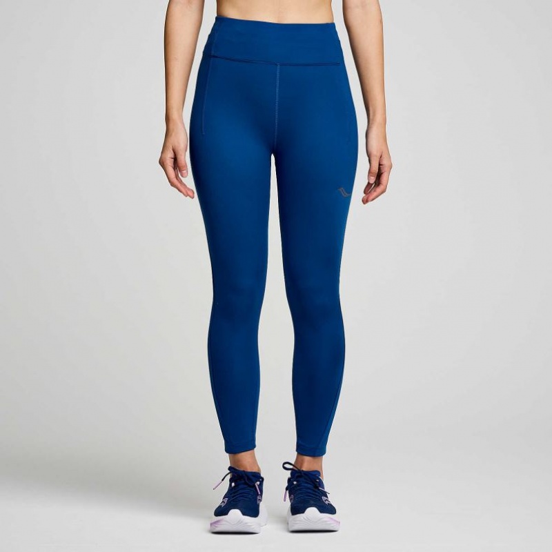 Saucony Fortify Crop Strumpfhose Damen Indigo | SCHWEIZ PQOTD