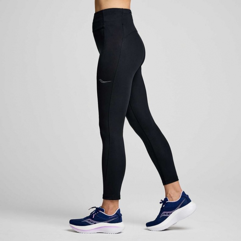 Saucony Fortify Crop Strumpfhose Damen Schwarz | SCHWEIZ UOGNW