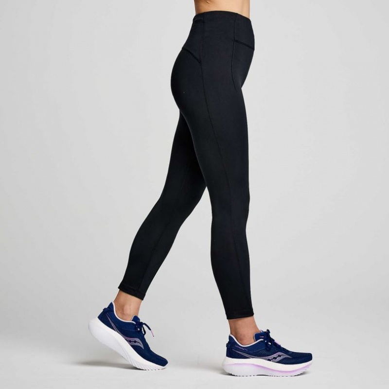 Saucony Fortify Crop Strumpfhose Damen Schwarz | SCHWEIZ UOGNW