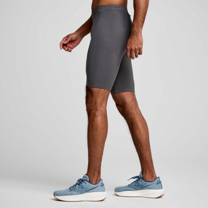 Saucony Fortify Gefütterte Half Strumpfhose Herren Grau | SCHWEIZ HKAXG