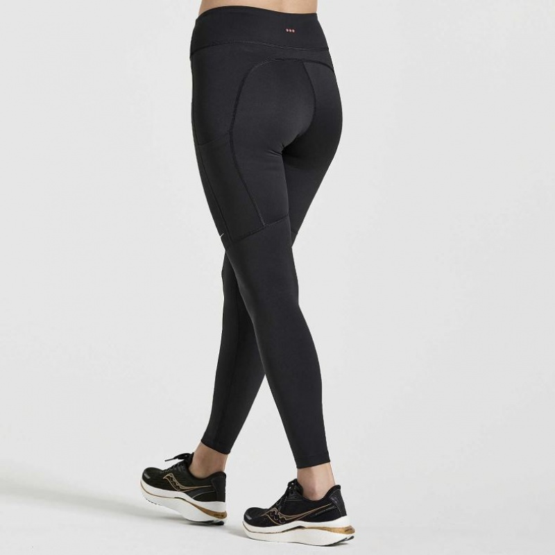 Saucony Fortify Strumpfhose Damen Schwarz | SCHWEIZ PUCKS