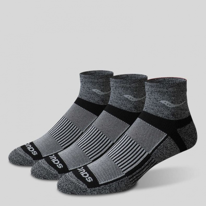 Saucony Inferno Quarter 3-Pack Socken Herren Grau | SCHWEIZ CFLKY