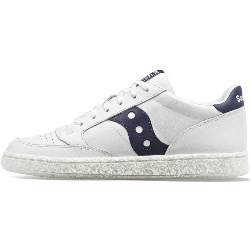 Saucony Jazz Court PU Sneaker Damen Weiß Navy | SCHWEIZ FUIXO