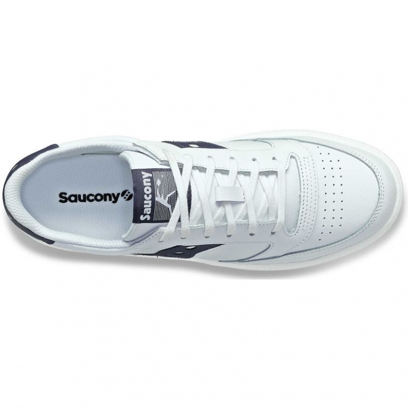 Saucony Jazz Court PU Sneaker Damen Weiß Navy | SCHWEIZ FUIXO