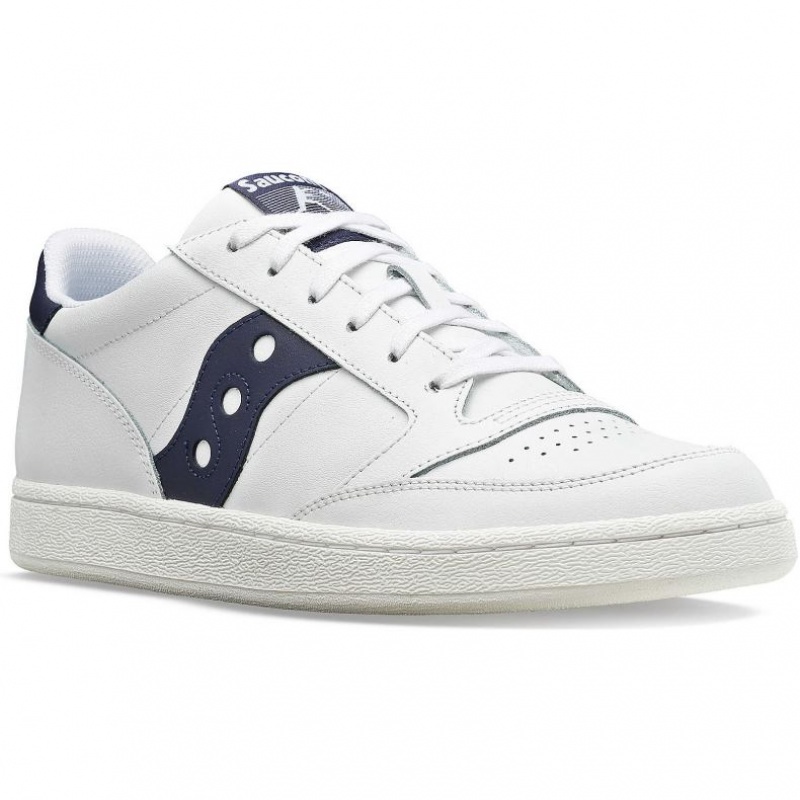 Saucony Jazz Court PU Sneaker Damen Weiß Navy | SCHWEIZ FUIXO