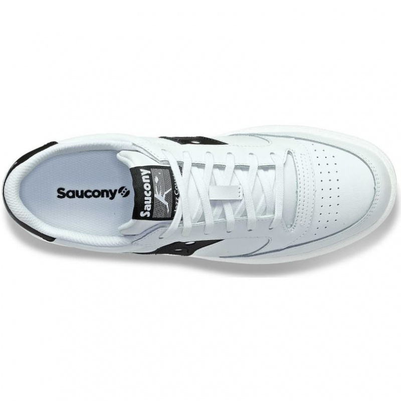 Saucony Jazz Court PU Sneaker Damen Weiß Schwarz | SCHWEIZ IQRGL