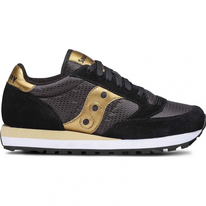 Saucony Jazz Original Sneaker Damen Schwarz Gold | SCHWEIZ LRHZF