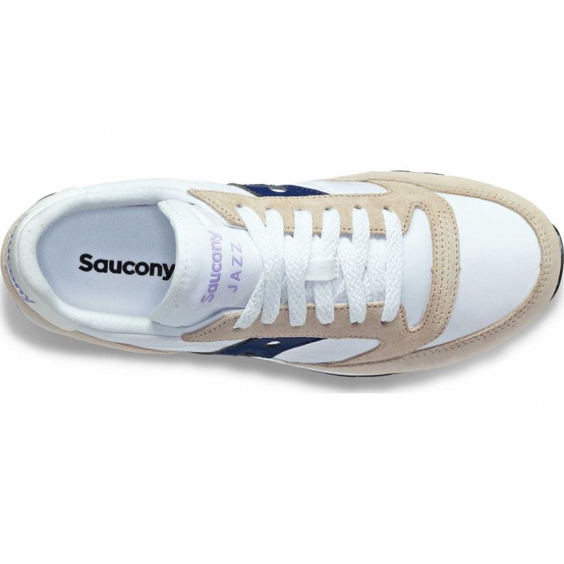 Saucony Jazz Original Sneaker Damen Weiß Beige Navy | SCHWEIZ STZIX