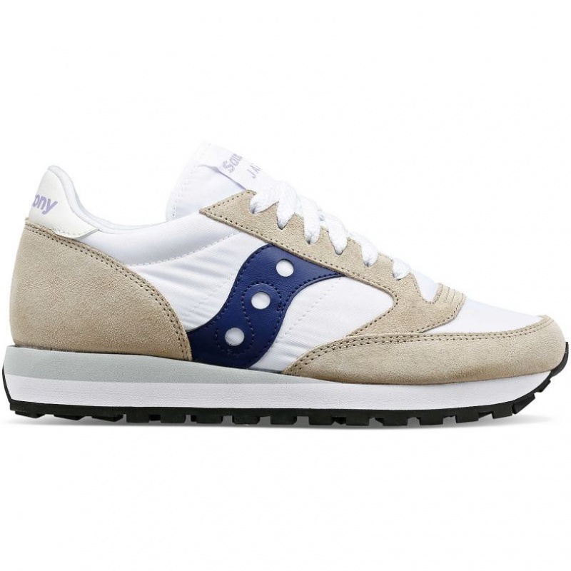 Saucony Jazz Original Sneaker Damen Weiß Beige Navy | SCHWEIZ STZIX