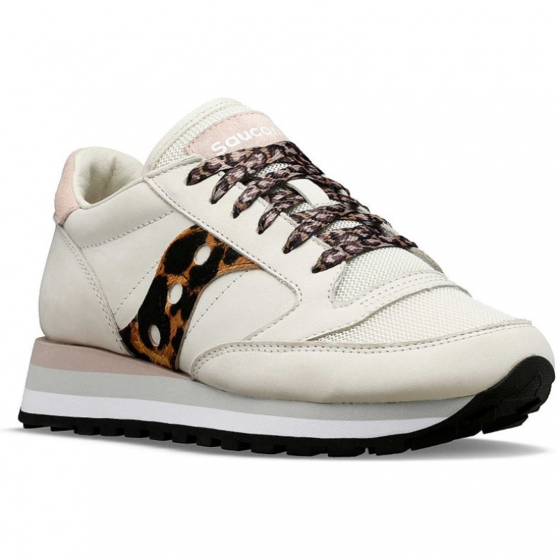 Saucony Jazz Triple Sneaker Damen Weiß Leopard | SCHWEIZ CAGWT