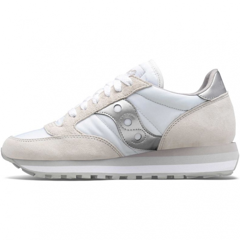 Saucony Jazz Triple Sneaker Damen Weiß Silber | SCHWEIZ IBWMT