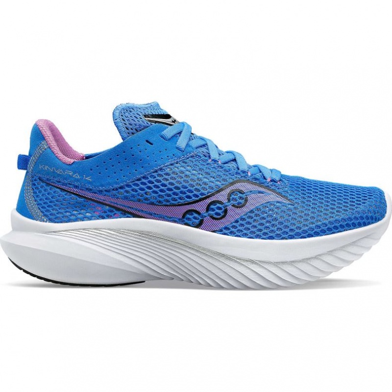 Saucony Kinvara 14 Laufschuhe Damen Blau | SCHWEIZ AIWPG