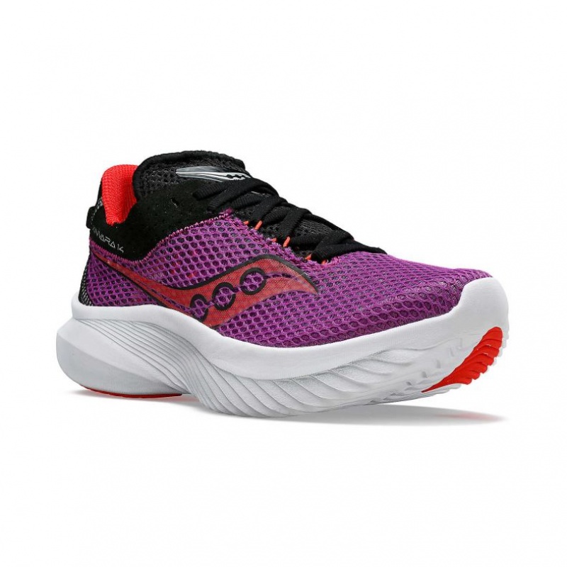 Saucony Kinvara 14 Laufschuhe Damen Lila | SCHWEIZ JFIWB