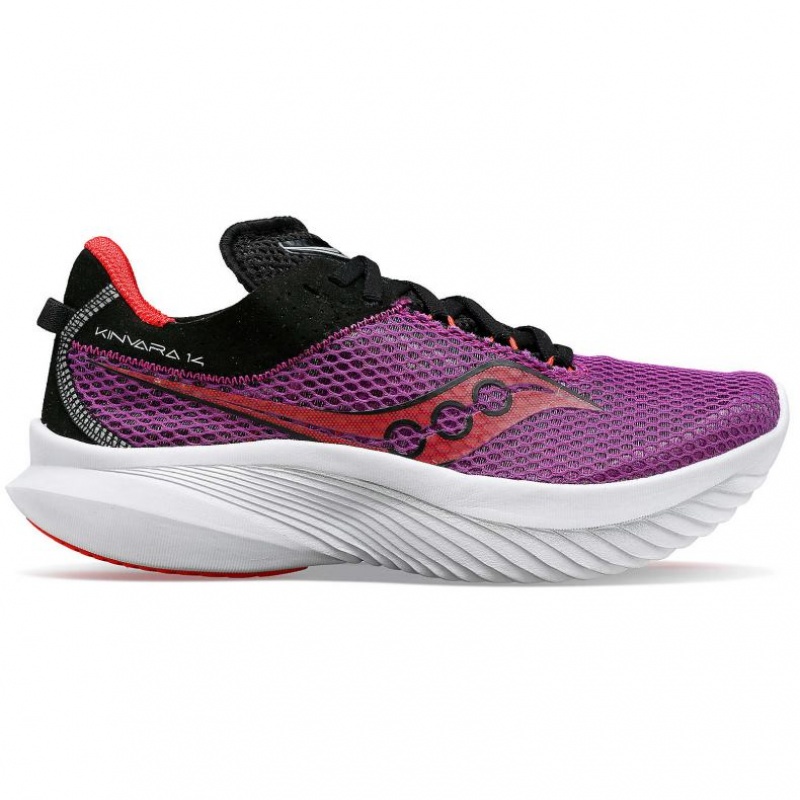 Saucony Kinvara 14 Laufschuhe Damen Lila | SCHWEIZ JFIWB